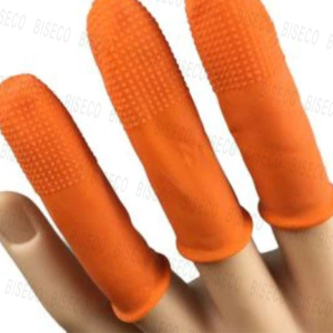 Găng tay cao su ngón tay vàng